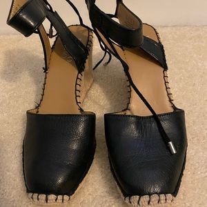 Strappy and tie espadrilles